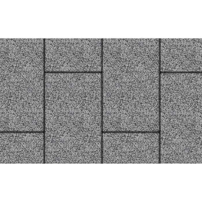 Плитка тротуарная Прямоугольник (Ла-Линия) Б.5.П.8 Гранит+ серый с черным 600x300x80 мм