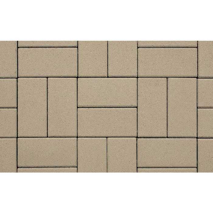 Плитка тротуарная Прямоугольник (Ла-Линия) А.2.П.4 гладкий белый 200x100x40 мм